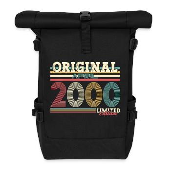 25ème anniversaire cadeau mari Original avril 2000 - Sac à dos roll top - noir - Devant