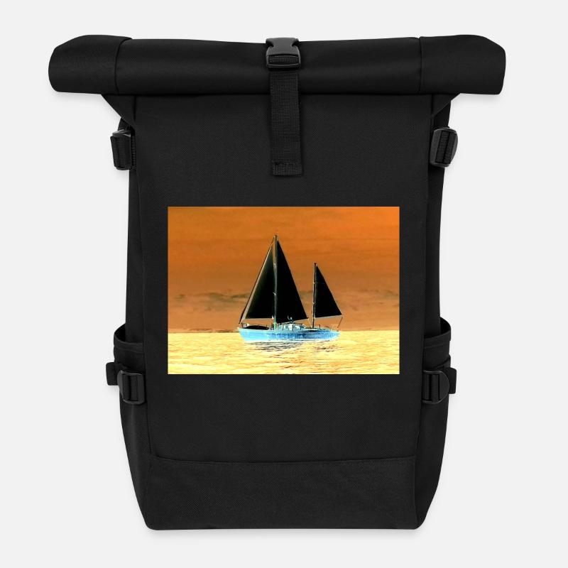 Ho bateau - Sac à dos roll top - noir