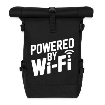 Angetrieben von Wi-Fi - Rolltop Rucksack - Schwarz - Vorne