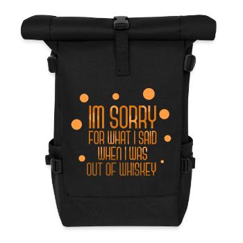 Whiskey Saying Whiskey Drinker Whiskey Lovers - Roll Top Backpack - black - Front