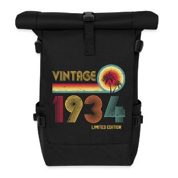 Jahrgang 1993 Circle Palm Edition - Rolltop Rucksack - Schwarz - Vorne