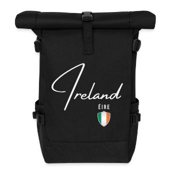 Irish Patriot, Irish Pride - Roll Top Backpack - black - Front