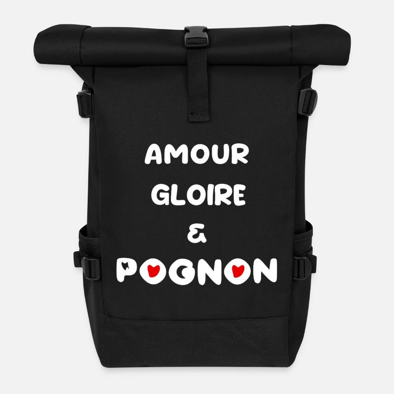 Love Money Dollar - Rolltop Rucksack - Schwarz