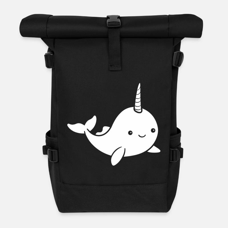 narval - Sac à dos roll top - noir