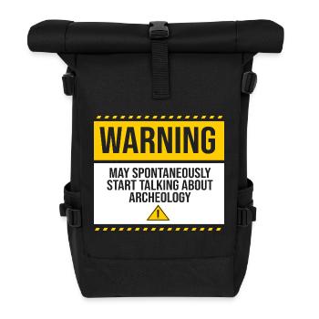 Archäologie - Rolltop Rucksack - Schwarz - Vorne