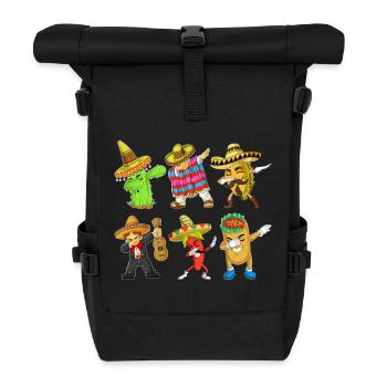 Cinco de Mayo Dab Characters Shirt - Sac à dos roll top - noir - Devant