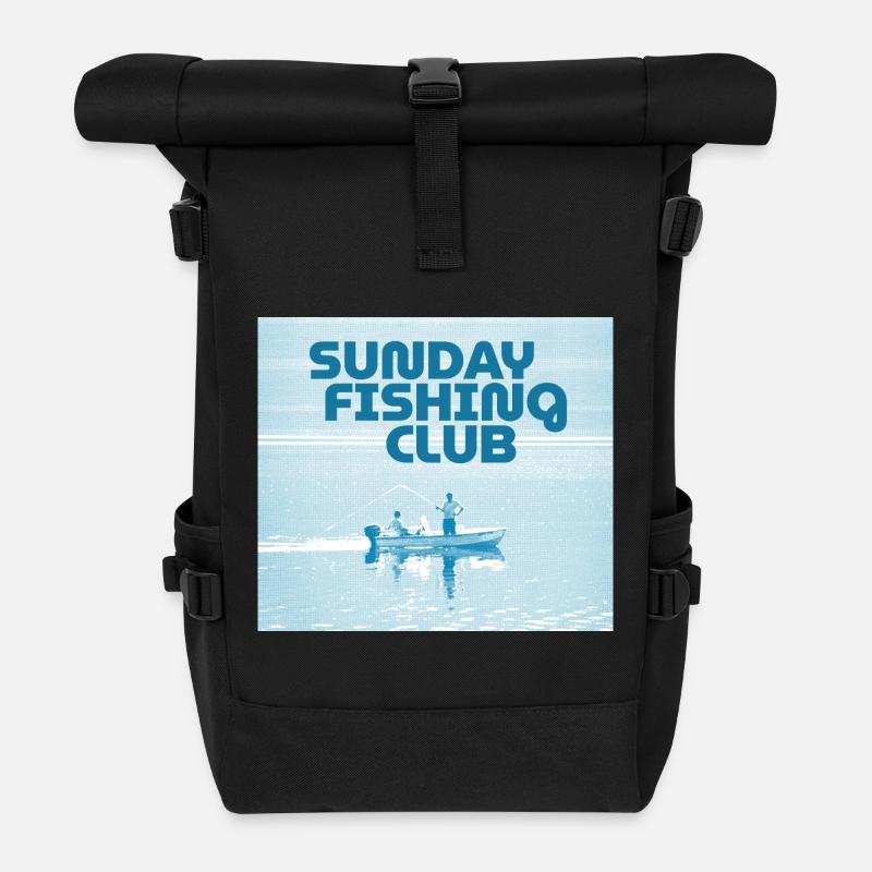 Club de pêche du dimanche - Sac à dos roll top - noir