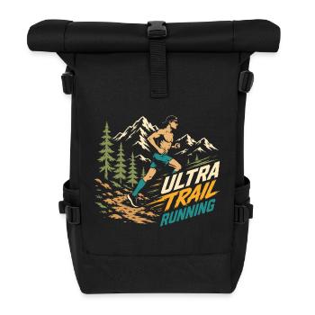 Ultra-Trailrunning - Rolltop Rucksack - Schwarz - Vorne