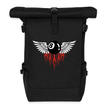8 ball - Sac à dos roll top - noir - Devant