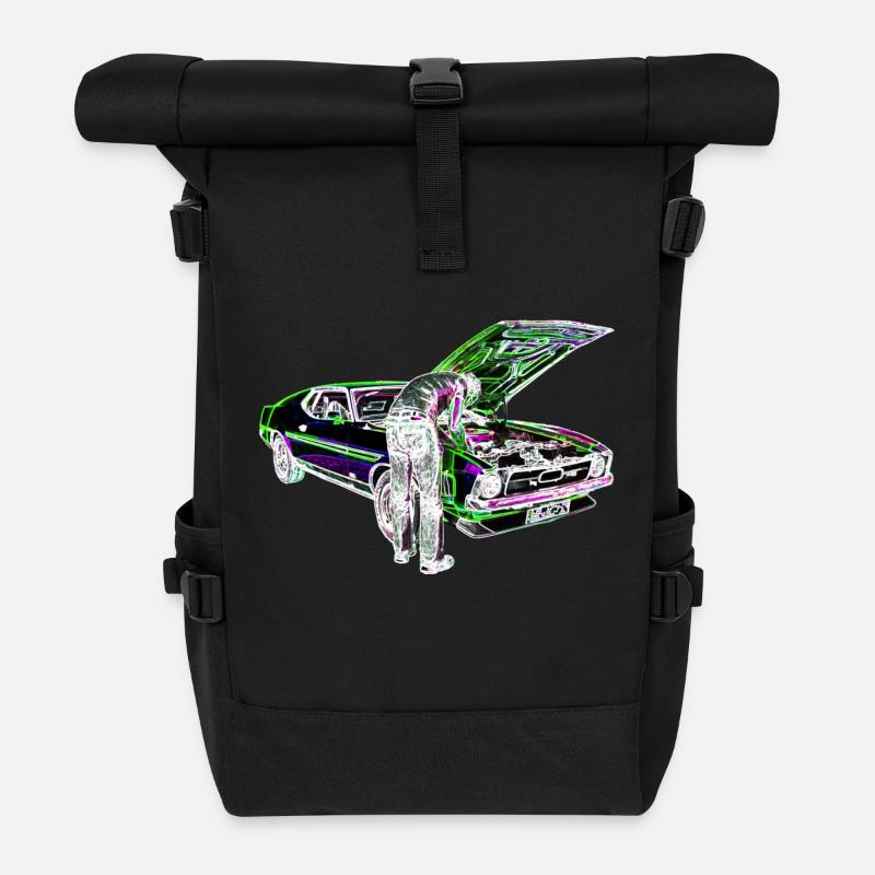 Schrauber Iinvert - Rolltop Rucksack - Schwarz