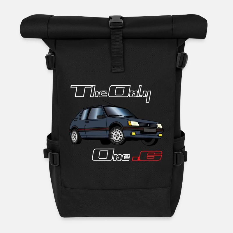 205 1,6 1984 1985 1986 Gris Graphite - Sac à dos roll top - noir