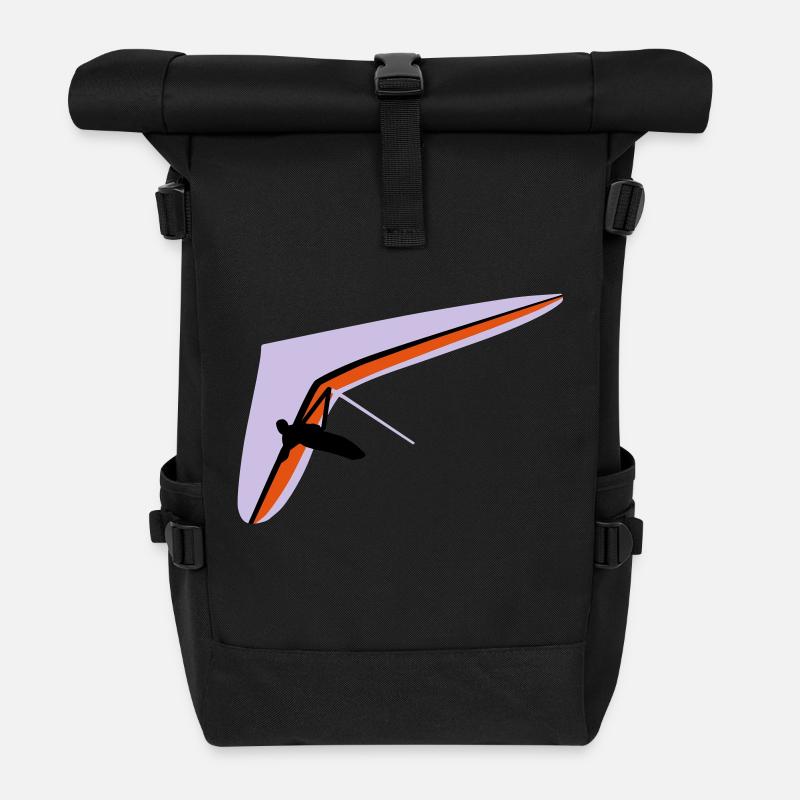 Hangglider - Roll Top Backpack - black