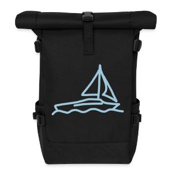 iYpsilon Segelboot - Rolltop Rucksack - Schwarz - Vorne