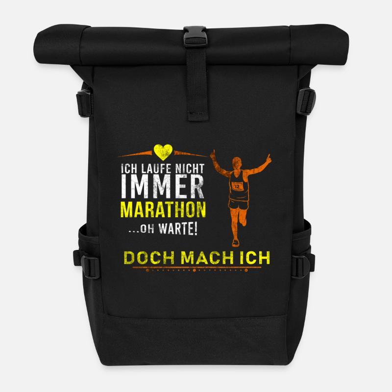 Marathon - Rolltop Rucksack - Schwarz