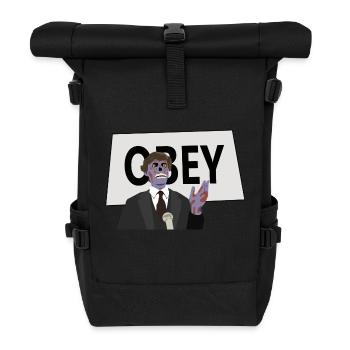 Obey - Roll Top Backpack - black - Front