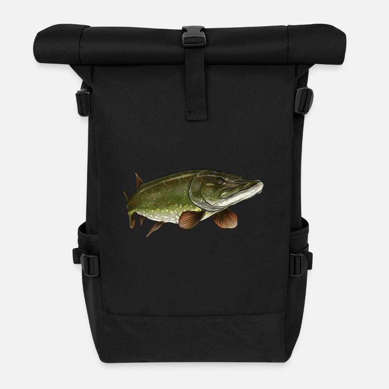 Brochet 3 - Sac à dos roll top - noir