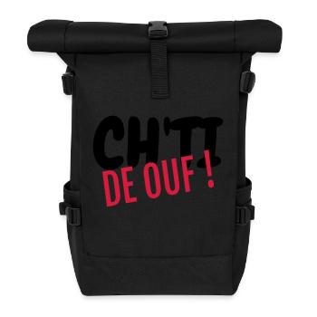 Ch'ti / Nord / Chti / Ch'ti mi / Nordiste - Rolltop Rucksack - Schwarz - Vorne