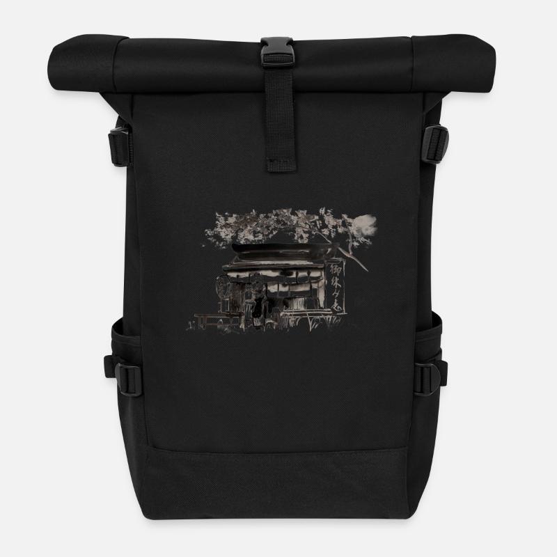 shop copie - Sac à dos roll top - noir
