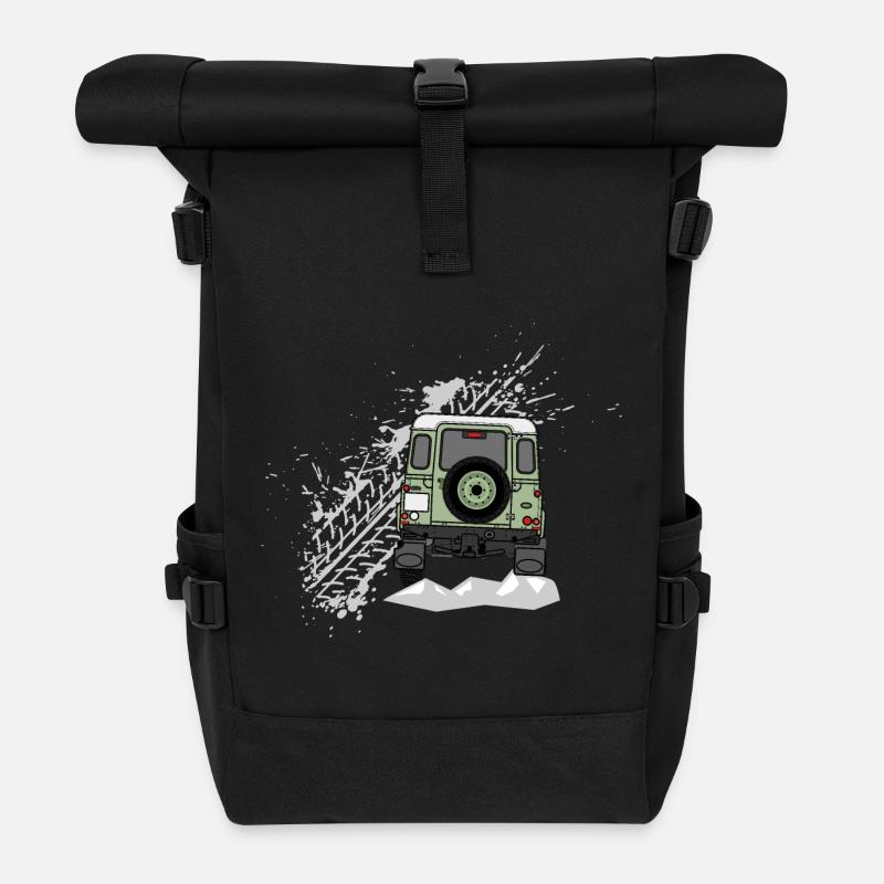 Defender Splash Rear - Sac à dos roll top - noir