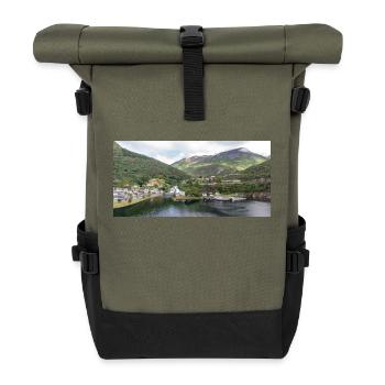 Hellesylt panorama vie - Rolltop Rucksack - Olive/Schwarz - Vorne