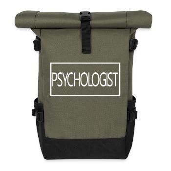 Psychologist Proud Graduation Psychology Student - Roll Top Backpack - olive/black - Front