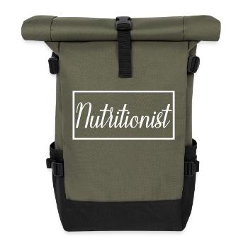 Nutritionist Proud Graduated Nutritionist Student - Roll Top Backpack - olive/black - Front