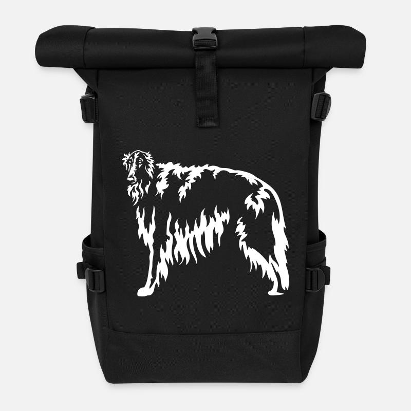 Barsoi "Black Edition" - Rolltop Rucksack - Schwarz