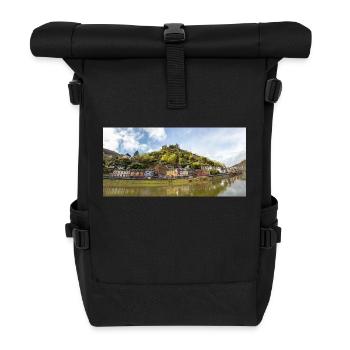 Reichsburg Cochem Rheinland - Rolltop Rucksack - Schwarz - Vorne