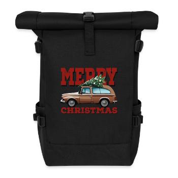 merry christmas - Rolltop Rucksack - Schwarz - Vorne