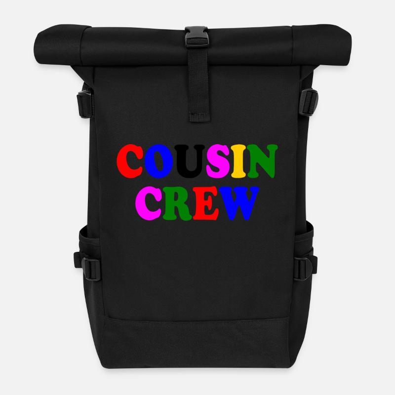 Cousin crew - Rolltop Rucksack - Schwarz
