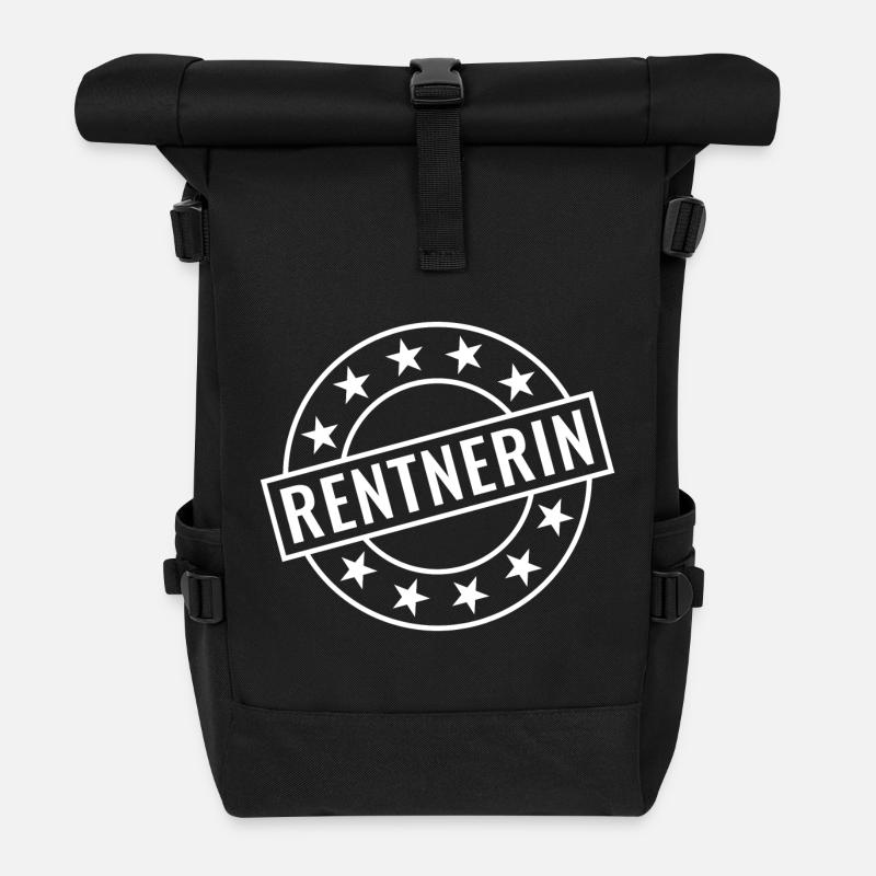 Rentnerin - Rolltop Rucksack - Schwarz