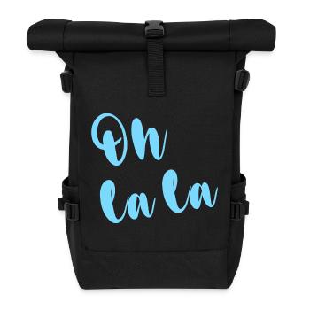 OH LA LA - Rolltop Rucksack - Schwarz - Vorne