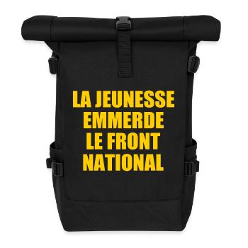la jeunesse emmerde front national - Sac à dos roll top - noir - Devant