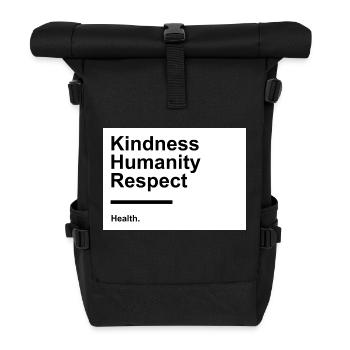 Gentillesse Humanité Respect - Sac à dos roll top - noir - Devant