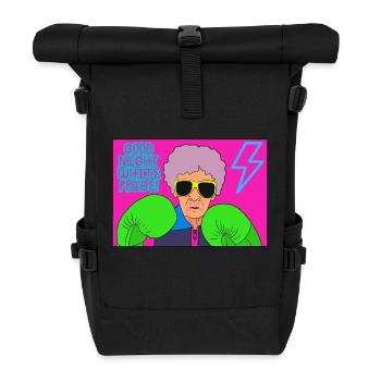 Fight! - Rolltop Rucksack - Schwarz - Vorne
