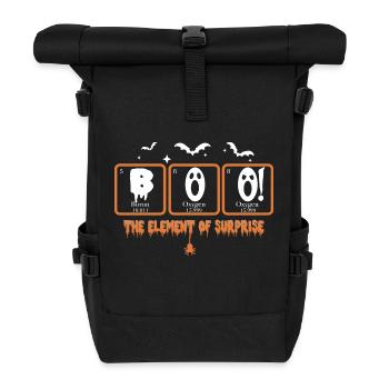 Boo Element of Horror Halloween - Roll Top Backpack - black - Front