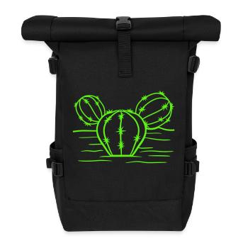 Cactus Spines Desert Cacti Cool Cacti - Roll Top Backpack - black - Front