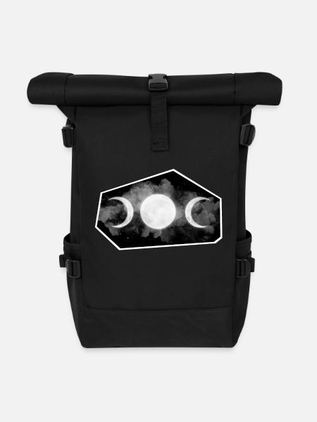 Lunar Magic - Roll Top Backpack - black