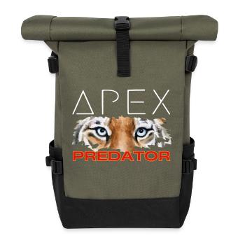 Apex Predator - Tiger Face Tee - Roll Top Backpack - olive/black - Front