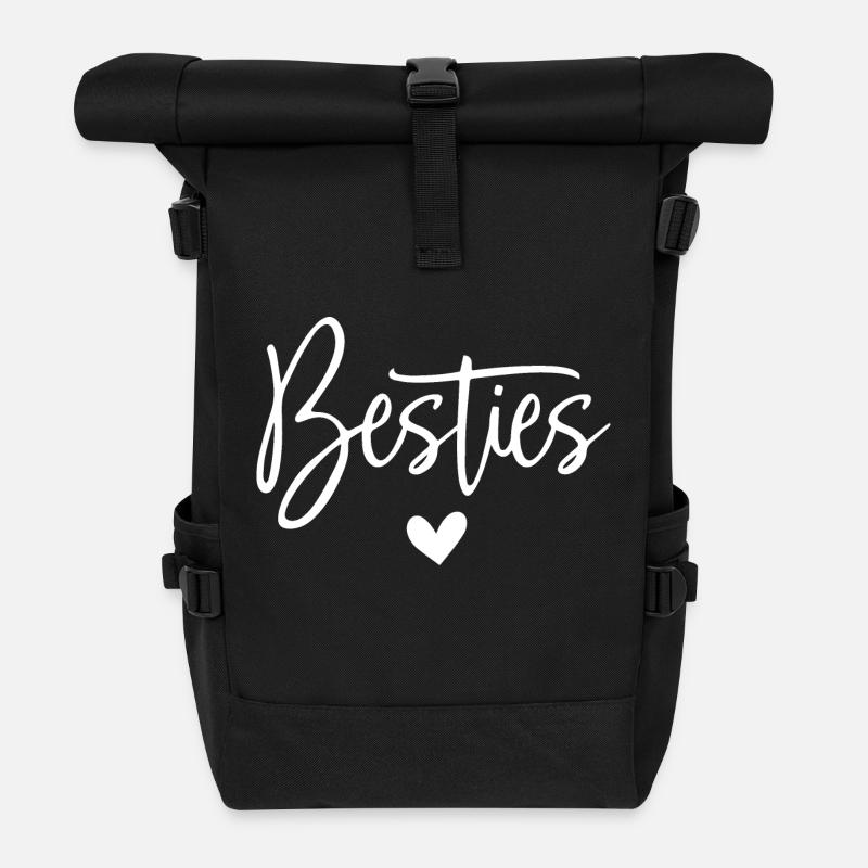 Besties - Rolltop Rucksack - Schwarz