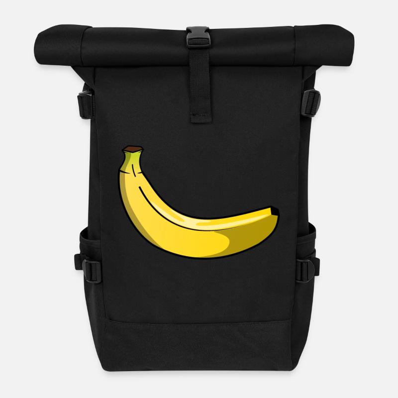 Banane - Rolltop Rucksack - Schwarz