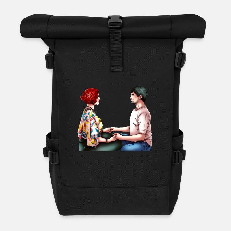 Augenblick - Rolltop Rucksack - Schwarz