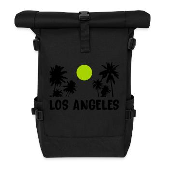 los angeles - Rolltop Rucksack - Schwarz - Vorne