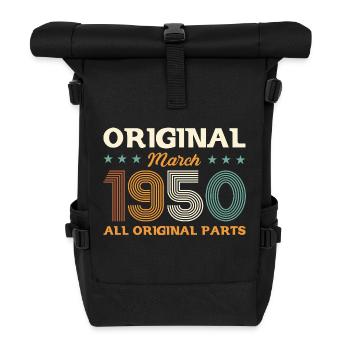 75ème anniversaire cadeau mari Original mars 1950 - Sac à dos roll top - noir - Devant