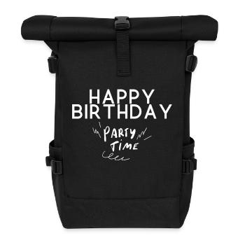Happy Birthday - Rolltop Rucksack - Schwarz - Vorne