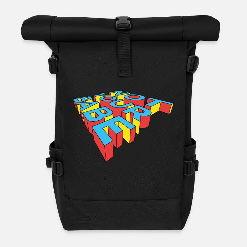 NOT YOUR BABE - Roll Top Backpack - black