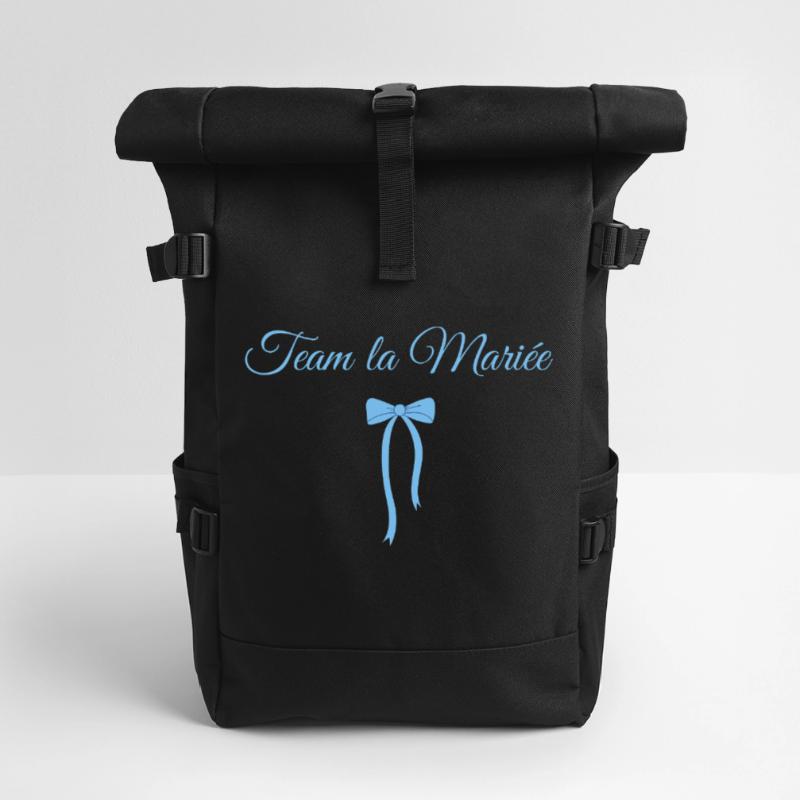 Team la mariée noeud bleu Sac à dos roll top