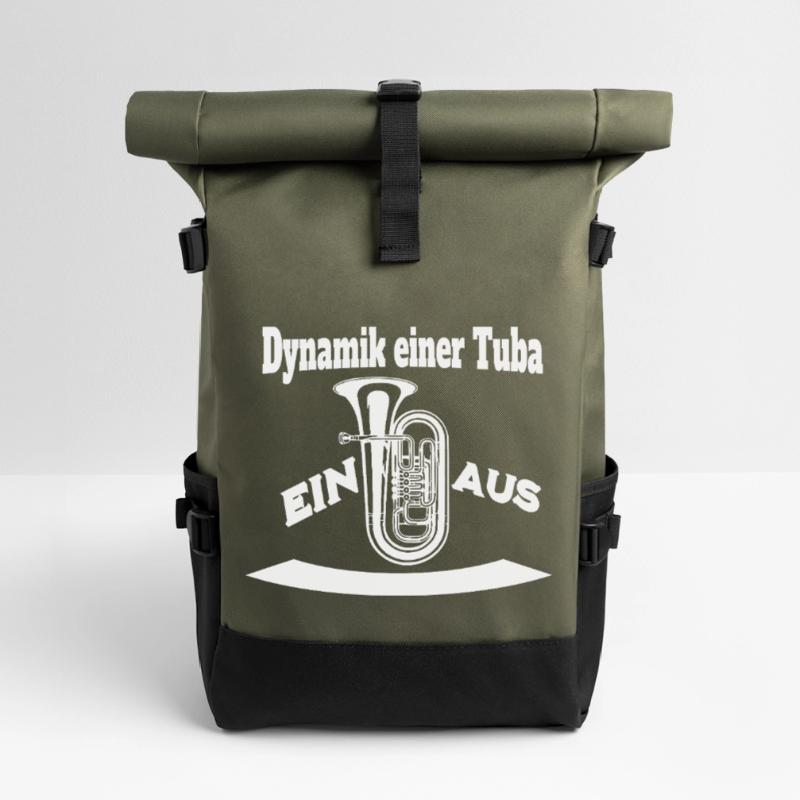 Dynamik einer Tuba - Ein oder Aus Rolltop Rucksack