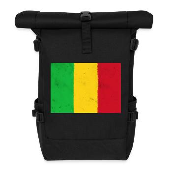 Drapeau du Mali - Sac à dos roll top - noir - Devant
