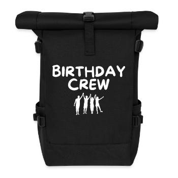 Birthday Crew - Roll Top Backpack - black - Front